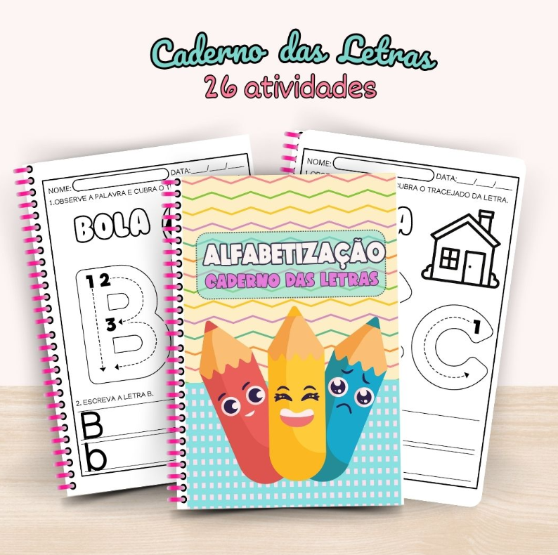 513 - 📘 Caderno das Letras – Alfabetização