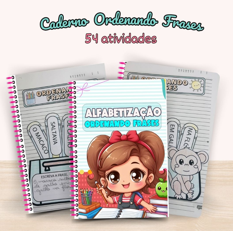 514 - Caderno Ordenando Frases
