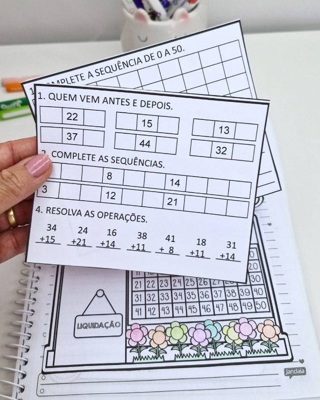 483 – MATEMATICA 0 A 100 – Tarefinha de Casa – Recursos Pedagógicos