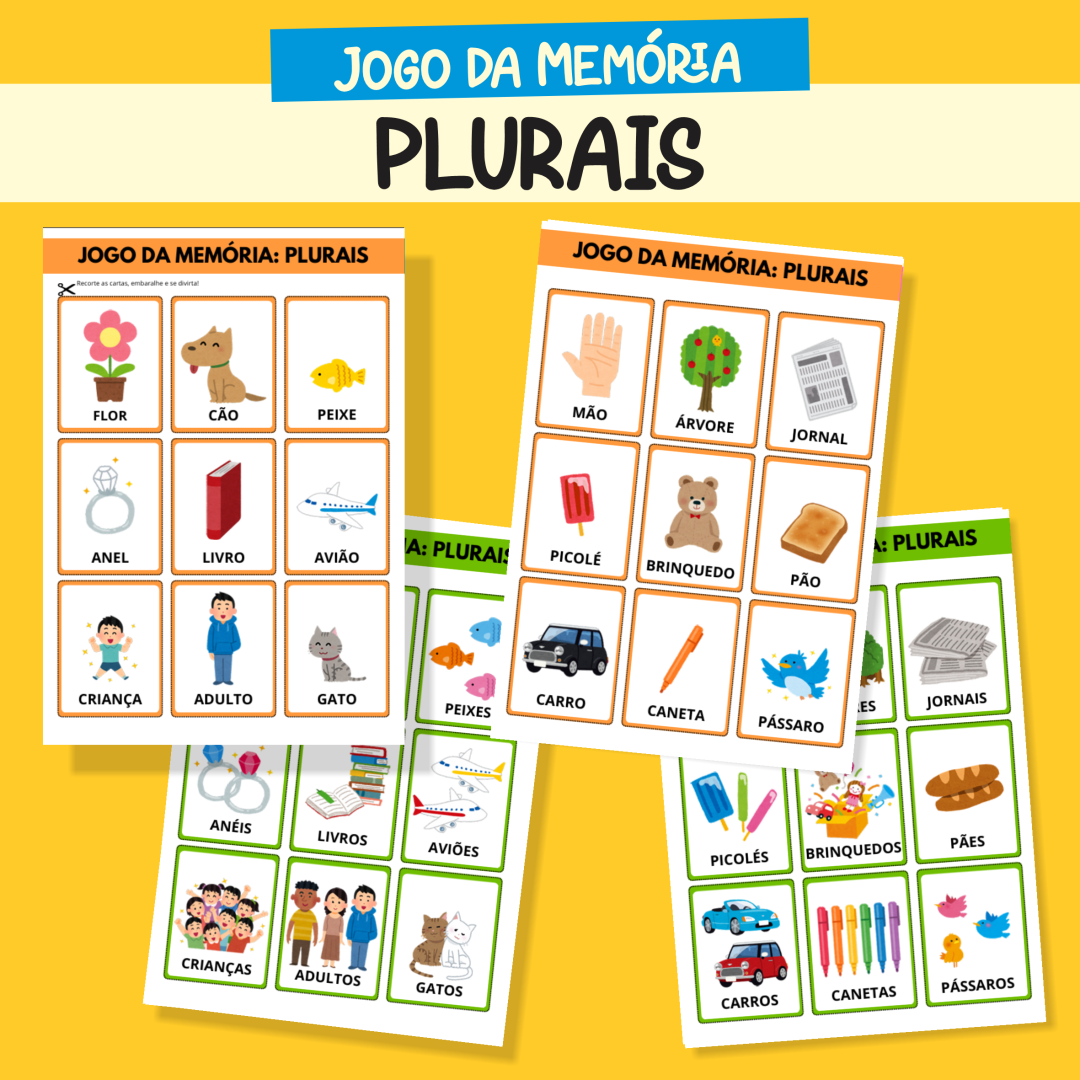 538 -🃏 Jogo da Memória – Plurais ✨
