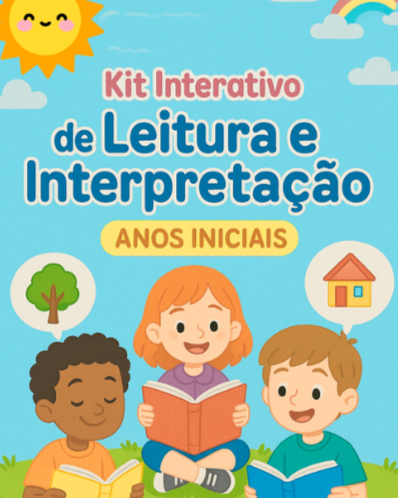 598- 📖✨ Kit Interativo de Leitura e Interpretação – Anos Iniciais ✨📖