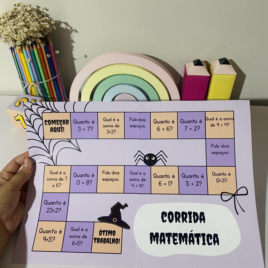 610 - 🏁 Corrida Matemática – Tema Halloween 🎃