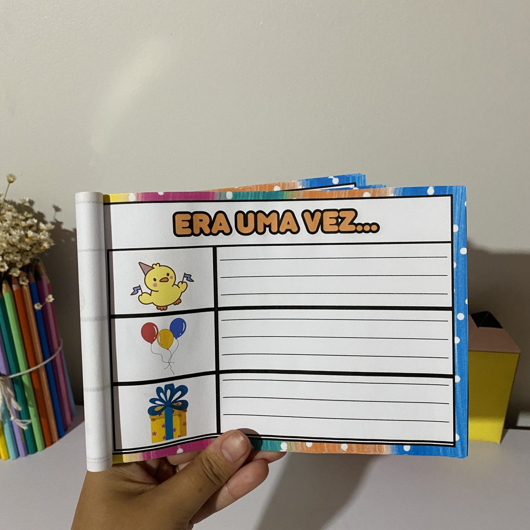 631 - ✨ 📘 Mini Livro – Produção de Texto
