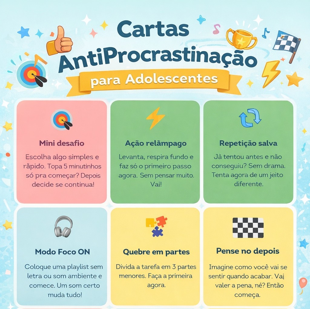 718 - 📚✨ Cartas AntiProcrastinação para Adolescentes ✨📚
