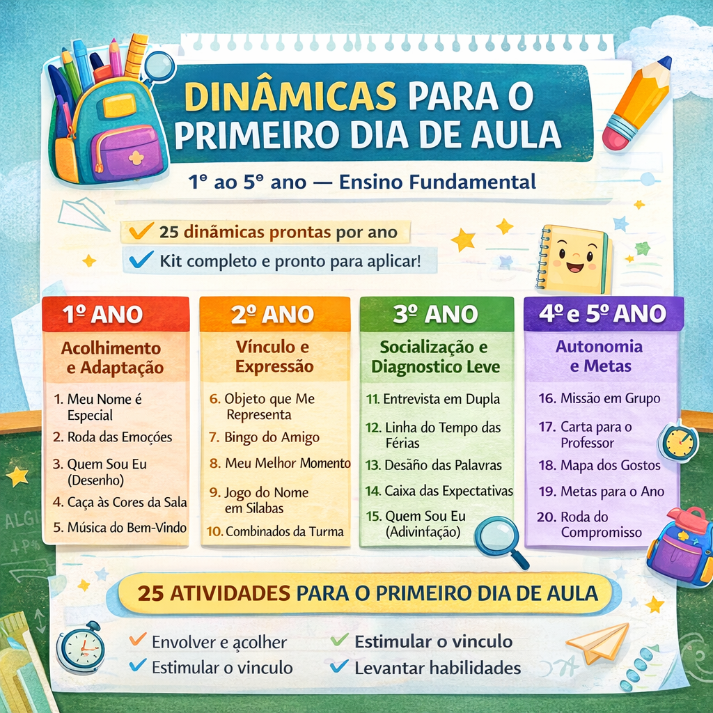 699 - DINÂMICAS PRIMEIRO DIA DE AULA