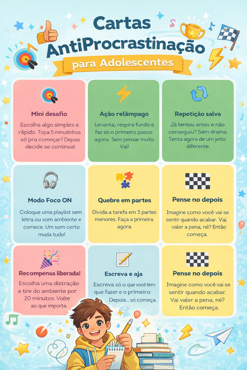 718 - 📚✨ Cartas AntiProcrastinação para Adolescentes ✨📚 - Imagem 2