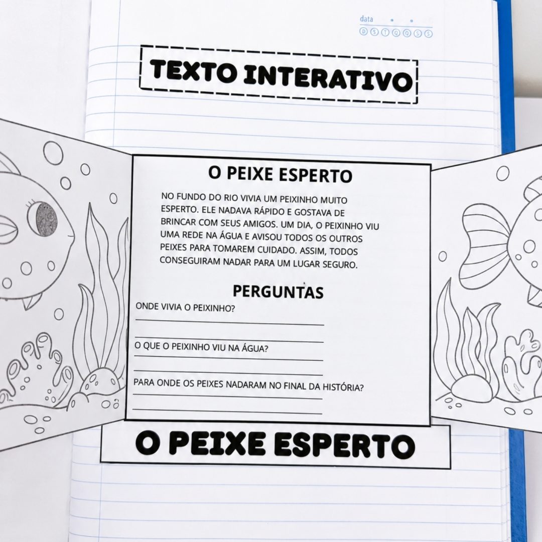 817 - 🎨 TEXTOS INTERATIVOS PARA COLORIR