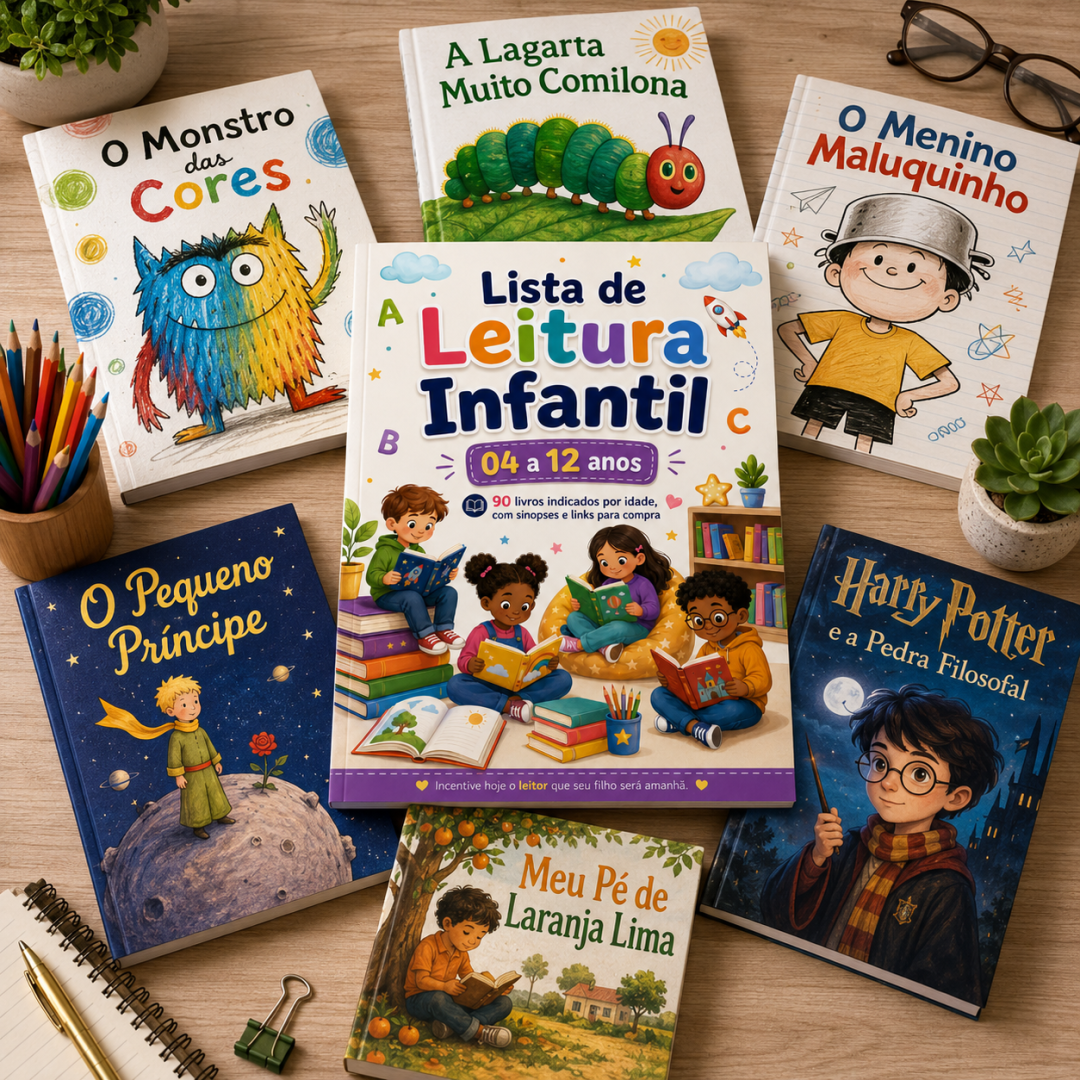 📚 Lista de Leitura Infantil — 04 a 12 anos