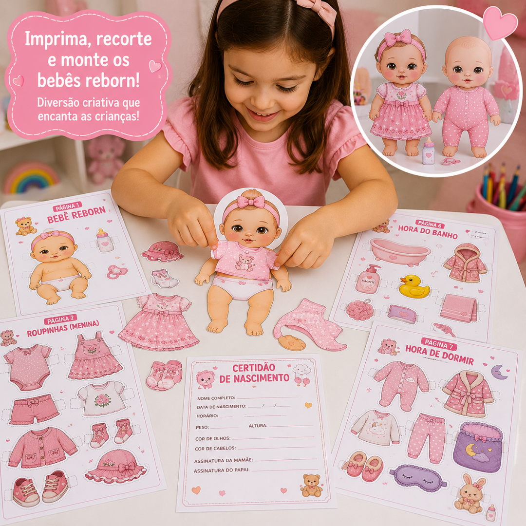 847 - BEBÊ REBORN MENINA