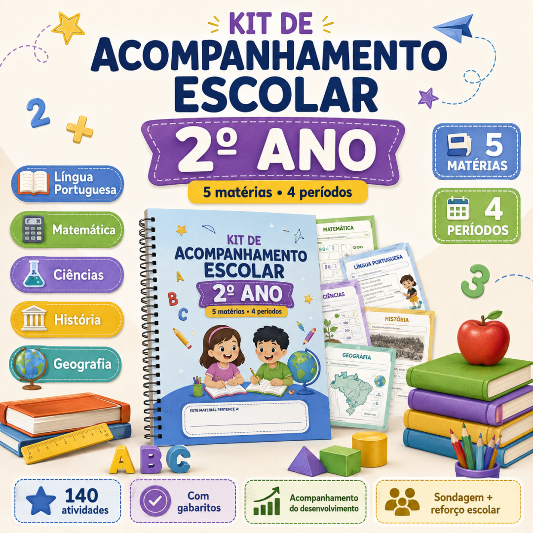 ✨ 📗 Kit de Acompanhamento Escolar – 2º Ano