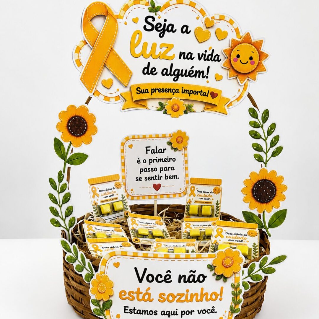 877 - Cesta Setembro Amarelo