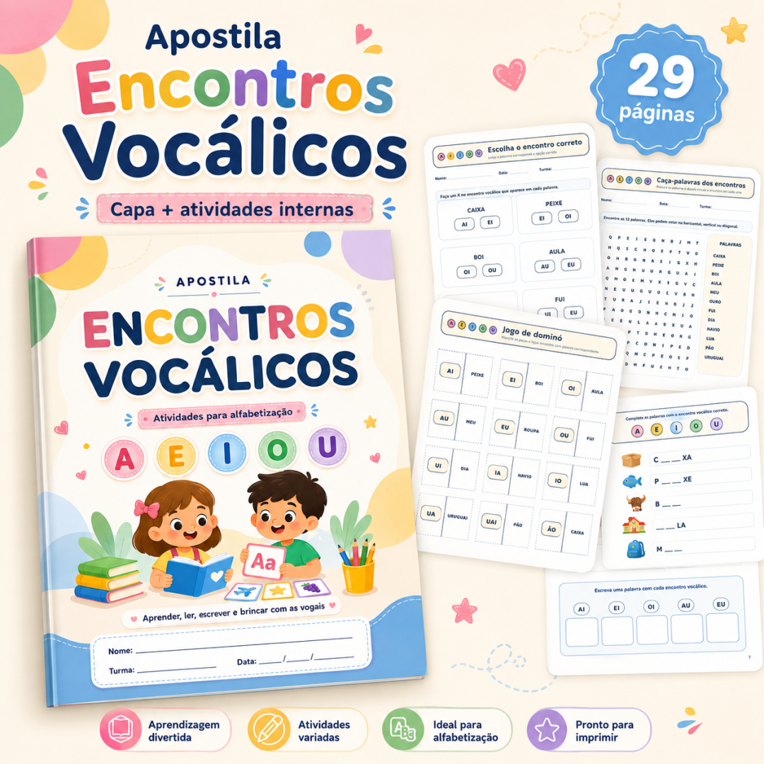 882 - 📚 Apostila Encontros Vocálicos