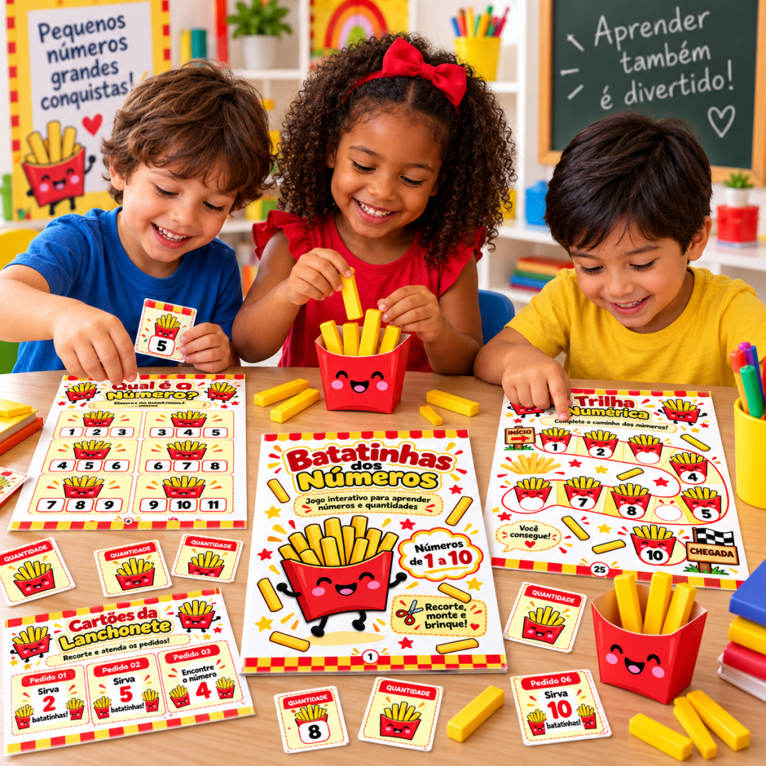 884 - 🍟 BATATINHAS DOS NÚMEROS 🔢