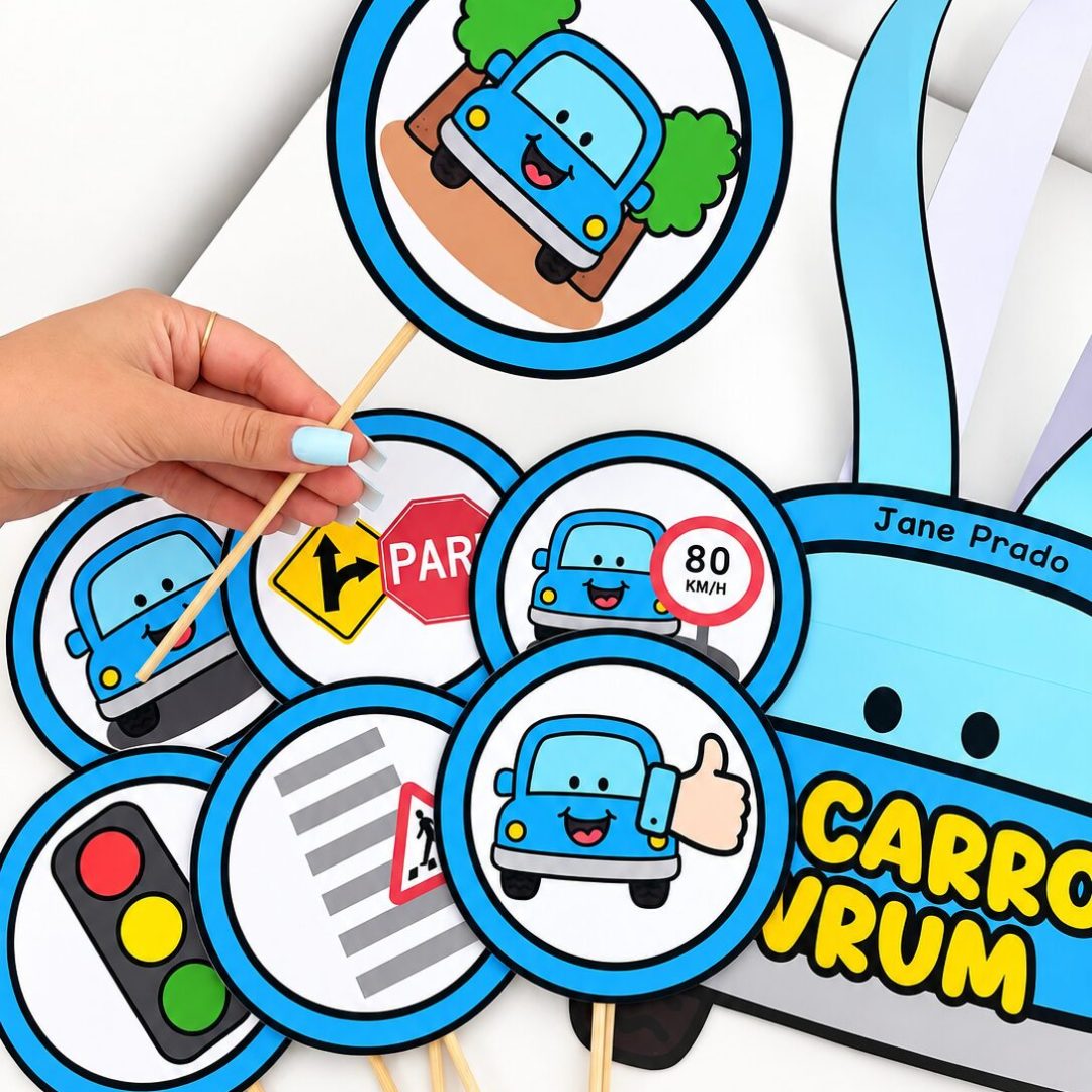 888 - 🚗 SACOLA HISTÓRIA – O CARRO VRUM 📚✨